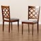 Baxton Studio Ramiro Modern and Contemporary Grey Fabric and Walnut Brown Finished Wood 2-Piece Dining Chair Set 176-11373-Zoro - alternate 2